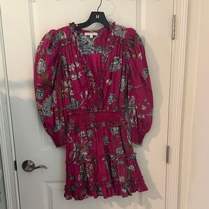 Floral Mini Dress in Pink